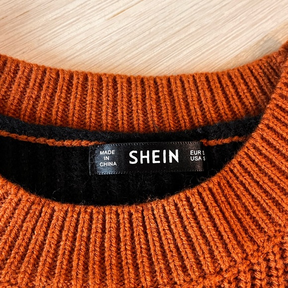 small shein brown, black, and white sweater. price can be negotiated! - Picture 2 of 2